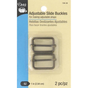 Dritz ~ (726-38) - Adjustable Slide Buckles 1"  ~ Antique Brass - Picture 1 of 1
