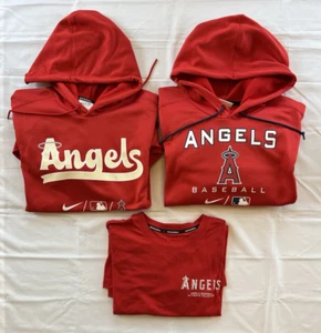 Lot of 3 Los Angeles Angels Nike City Connect Collection Hoodie & Shirt Men's Lg - Picture 1 of 24