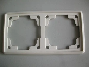 Gira Standard 2 fach Rahmen alt alte Serie weiß 1848 Elektro Steckdosen Schalter - Bild 1 von 4