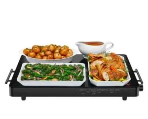 Chefman Elektrische Warmhalteschale Glasplatte 21"x16" - Temperaturregelung - Bild 1 von 9