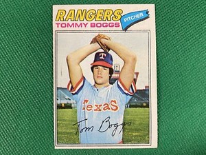 1977 Topps #328 Tommy Boggs RC Rookie Texas Rangers