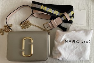 marc jacobs black leather handbolsa