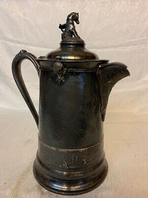 Antique Reed And Barton Silver Plated Ice Water Pitcher 1865 Patent • 51.03$
