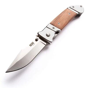 SOG Wood Folding Pocket Knife - Fielder Folding Knife, Gentlemans Knife, 3.3 - Picture 1 of 6