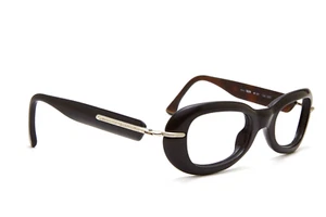 narrow luxury brown/gray chunky eyeglasses AUGUSTO VALENTINI tortoise frame - Picture 1 of 11
