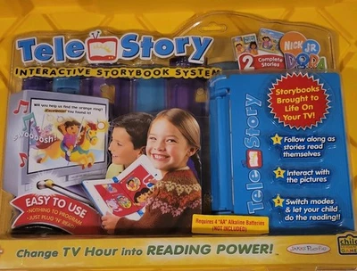 Sistema interativo de livros de histórias Tele Story para crianças com histórias de Dora the Explorer - Imagem 1 de 4