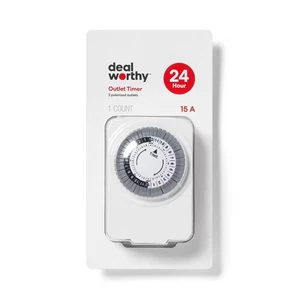 ⭐Neu im Karton Intertek Doppelsteckdose 24 Stunden Timer 2 polarisierte Steckdosen, 125V, 15A, weiß⭐ - Bild 1 von 4