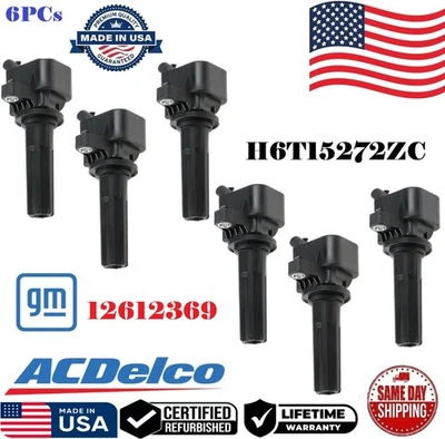 ✅6x bobinas de encendido ACDelco originales para Chevrolet GMC Hummer 2006-2012 # 12612369 Foto 1 de 2