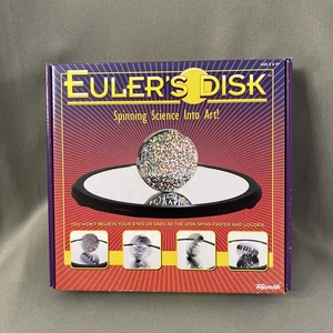 2017 Euler's Disk Spinning Science Toy By Toysmith Chrome Plated Steel Disc MINT - Bild 1 von 3