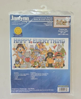 New Jaclyn Happy Everything Counted Cross Stitch Kit 18"x10" - Image 1 of 3