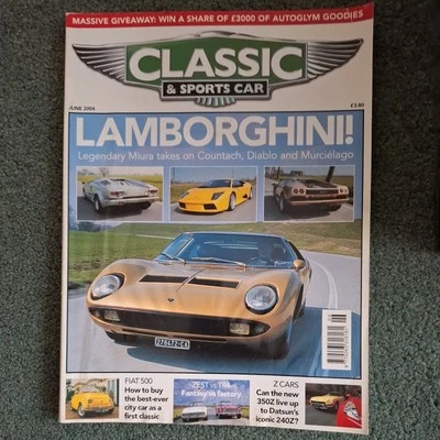 Classic & Sports Car Magazine Lamborghini Super Test June 2004 - Image 1 of 4