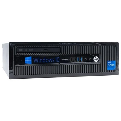 HP 400 G1 SFF I5 8gb 240gb Windows 10 Pro PC Rs232 Com Dvd-Rw CD _Refurbished - Image 1 of 4