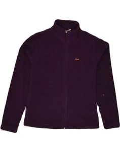 FILA Womens Fleece Jacket UK 14 Large Purple Polyester IQ05 - Picture 1 of 4