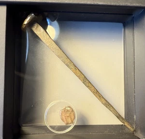 Ancient Roman Crucifixion Iron Nail & Poor Widow’s Mite Set From Time Of Jesus! - Picture 1 of 4
