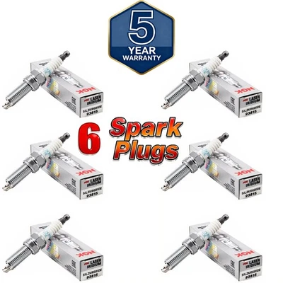 For Set of 6 Spark Plugs NGK Laser Iridium Resistor SILZKR6B10E / 93815 - Image 1 of 4