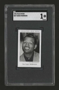 1952 Felix Potin Sugar Ray Robinson SGC 1 PR Super Tough Rare Early Robinson - Picture 1 of 2