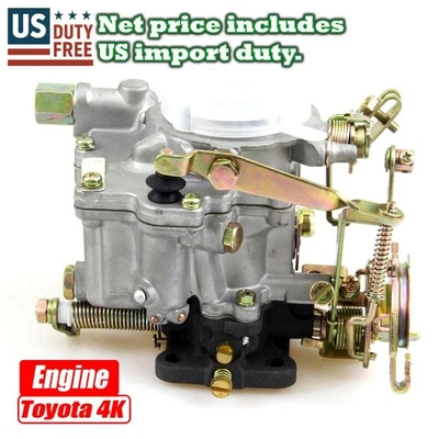 TOYOTA COROLLA TE71 TE72 KE70 KE72 KE75 AE70 TE70 STARLET KP61 FIT 4K CARBURETOR - Image 1 of 4