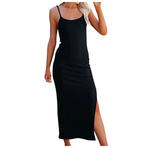Maxi Vestido Para Mujer TMOYZQ Verano Correa de Espagueti Bodycon Sin Mangas Cami Vestido - Imagen 1 de 5