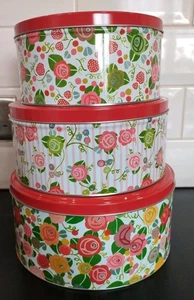 Set di 3 Scatole per Torte JD S. Fayre | Lattine per Torte Rotonde 3 Pezzi - Foto 1 di 9