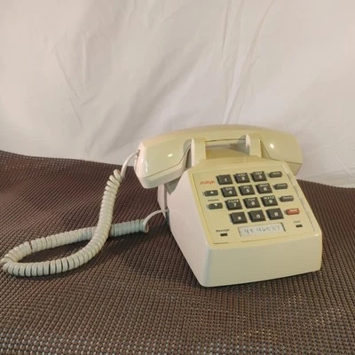🔥vintage Analog Avaya 2500 Single Line Telephone white push button flash - Image 1 of 4