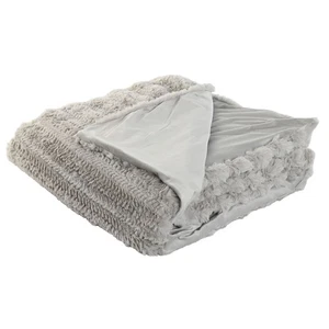 Decke Home ESPRIT Hellgrau 220 x 240 x 1 cm - Bild 1 von 4