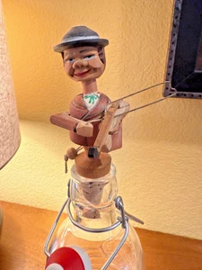 VINTAGE HANDGESCHNITZTER ITALIENISCHER FLASCHENVERSCHLUSS - Bild 1 von 6