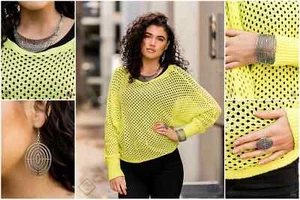 5 Stk. Paparazzi Sunset Sightings Februar 2020 Fashion Fix Set in Silber - Bild 1 von 11