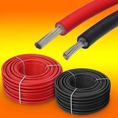 SOLARKABEL SOLARLEITUNG ROT SCHWARZ 4mm² 6mm² PV KABEL (0% MwSt.*) Meterware - Bild 1 von 4