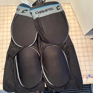 Champro Formation 5-PAD Integrated Girdle Adult Large Black/Gray 3x Football - Picture 1 of 8