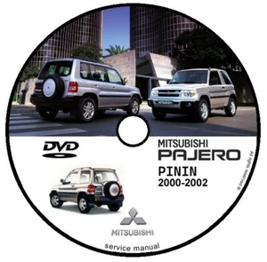 MITSUBISHI PAJERO PININ 2000-2002 WORKSHOP MANUAL MAINTENANCE CD DVD - Picture 1 of 8