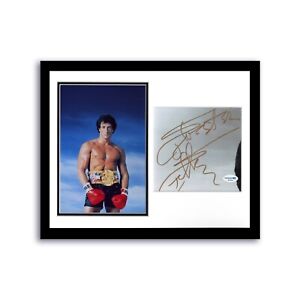 Sylvester Stallone Rocky Balboa Autographed Signed 11x14 Frame Photo ACOA