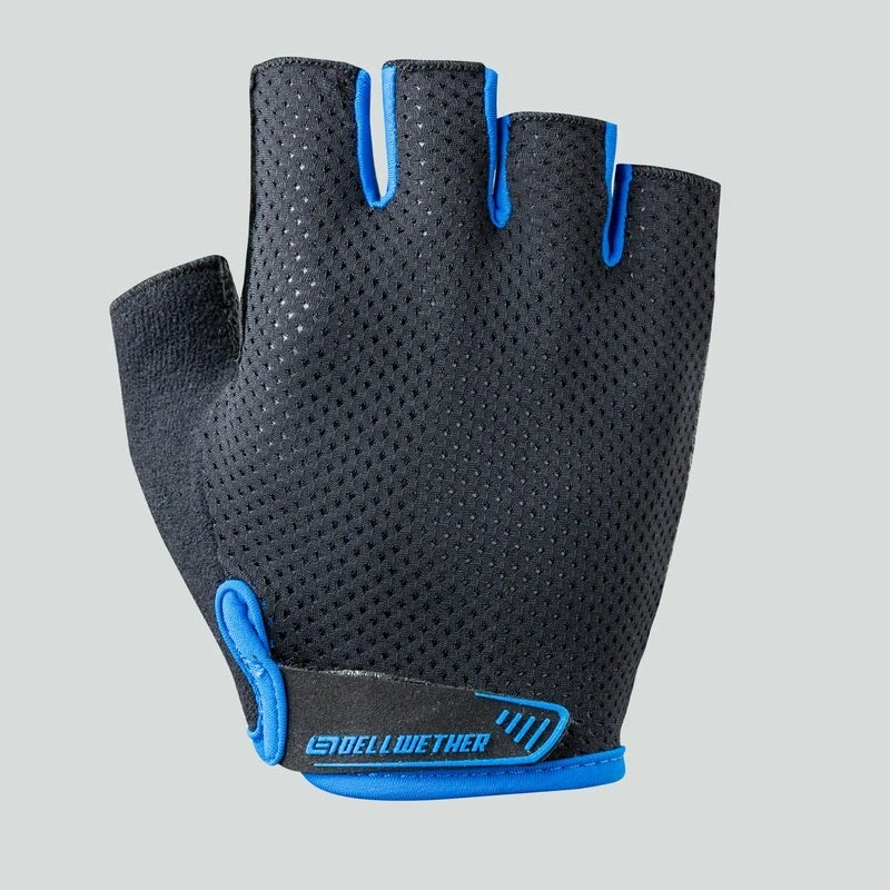 Guantes Bellwether Gel Supreme para hombre negros/azules talla mediana (PAR) Foto 1 de 2