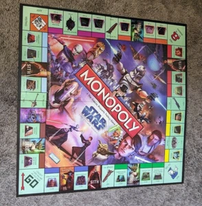 Monopoly Star Wars The Clone Wars Edition 2008 Game Board ONLY Replacement Parts - Picture 1 of 2