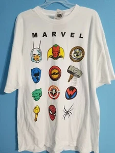 Marvel Comics Universe Avengers T-Shirt men SZ XL captain AntMan Hulk spiderman - Picture 1 of 4