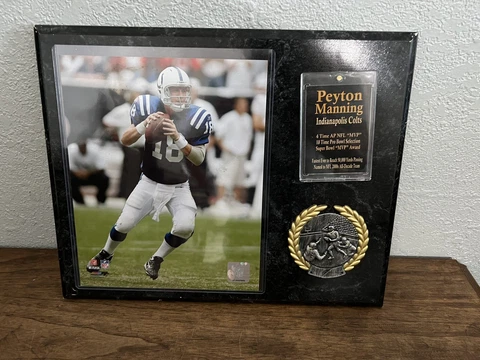 Indianapolis Colts Peyton Manning Highlights Photo File 15x12 Plaque 8x10 Photo Cover