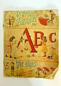 Antique Picture Alphabet for Wee Ones Book School Learn Children’s ABC - Bild 1 von 4