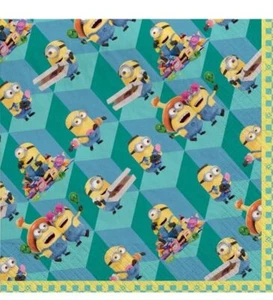 Despicable Me 4 Minions Movie Kids Birthday Party Paper Luncheon Napkins - Picture 1 of 2