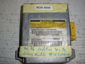 95-96 CADILLAC SEVILLE SRS MODULE # 16200606 MATCH #(( BOX-4544)) - Picture 1 of 2