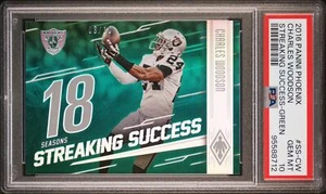 Charles Woodson 2016 Panini Phoenix Streaking Success/10 RARO PSA 10 POP 1 HOF - Imagen 1 de 2