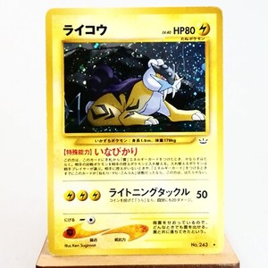 PLD(C) Raikou No.243 Holo Neo Revelation Pokemon Card Japanese p629-8