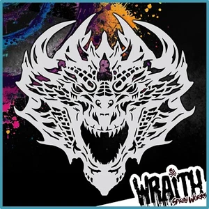 Dragon #1 - Reusable Airbrush Stencil Template - Picture 1 of 4