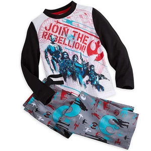 Disney Store Rogue One Star Wars Story Kids Sleep Set Pajamas sz 4 5/6 7/8 9/10 - Picture 1 of 3