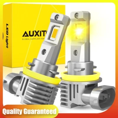 2PCS H11 H8 H16 LED Fog Light or DRL Bulbs 3000K Amber Yellow Canbus Error Free - Image 1 of 4