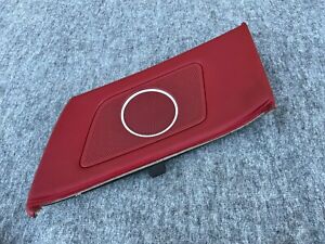 CONVERTIBLE REAR RIGHT DOOR PANEL LEATHER TRIM RED OEM 27K 13-17 AUDI A5 S5 RS5