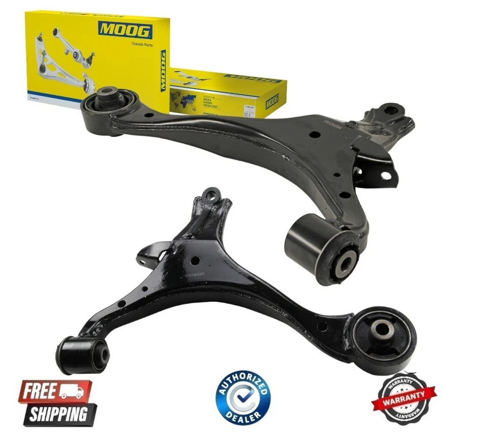 NUEVO MOOG Juego de pares de brazos de control inferiores delanteros izquierdo y derecho Honda Civic 2001-2005 Foto 1 de 1