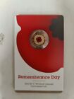 2022 Red Poppy Australia $2 Unc Carded 'C' Ram Coin - Remembrance Day On Hand?