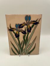 Vintage Art Pottery ARIUS Tile Co. 6x8 / "Mountain Iris" ~ Made in Santa Fe