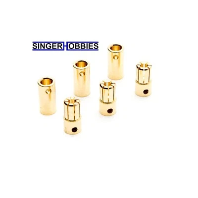 Dynamite DYNC0091 Connector: Gold Bullet Set, 6.5mm (3) HH - Image 1 of 2