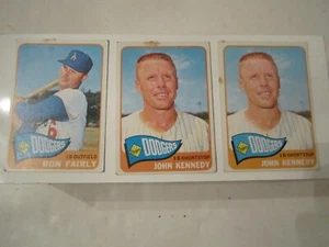 8 (1965) TOPPS BASEBALL CARDS - DUPLICATES JOHN KENNEDY AND MORE - OFC-E - Picture 1 of 6