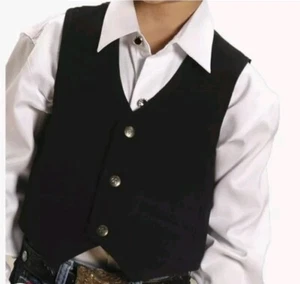 Youth Roper suede western vest - Picture 1 of 4